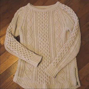 Signature cotton fisherman tunic sweater